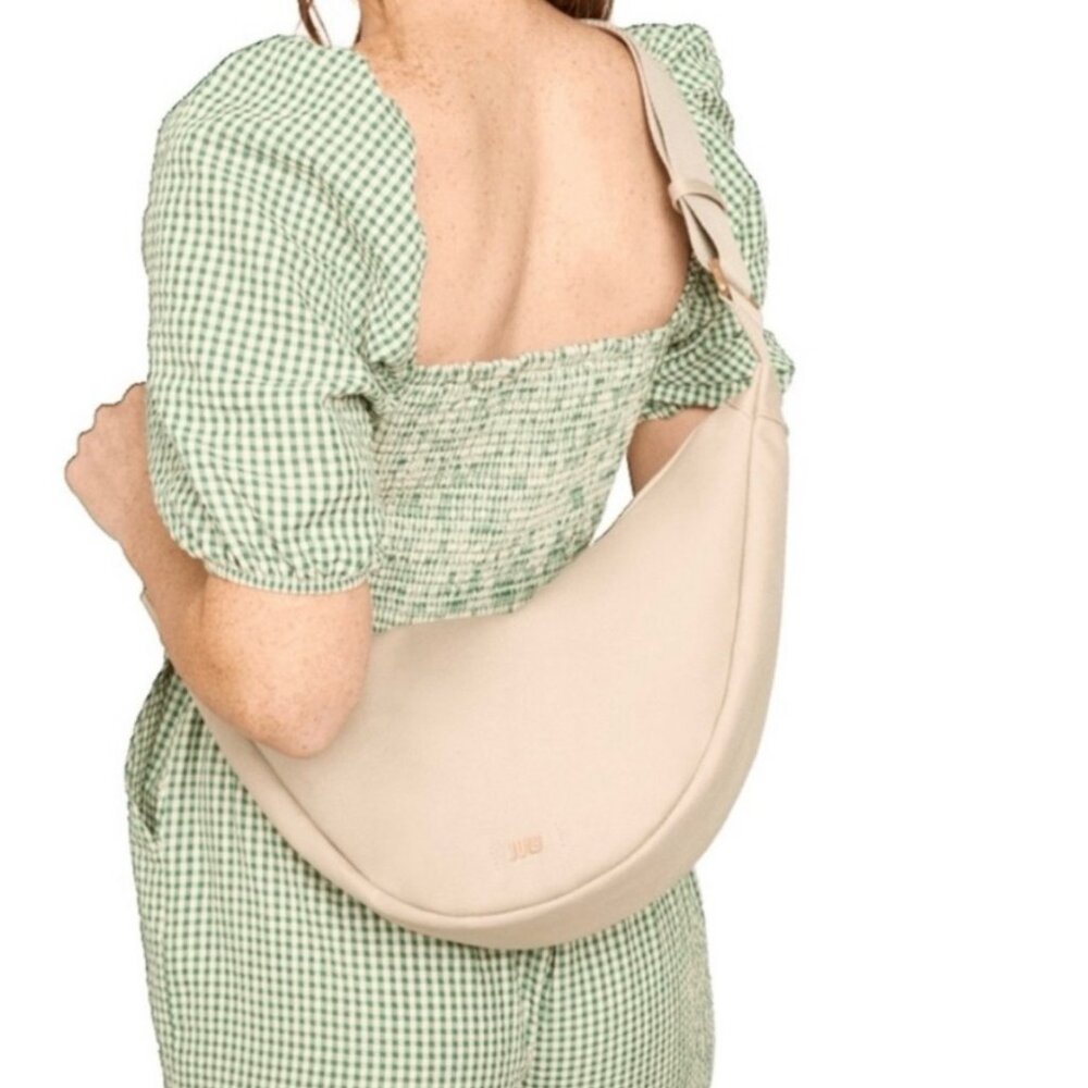 July Everyday Crescent Bag in Taupe/Khaki